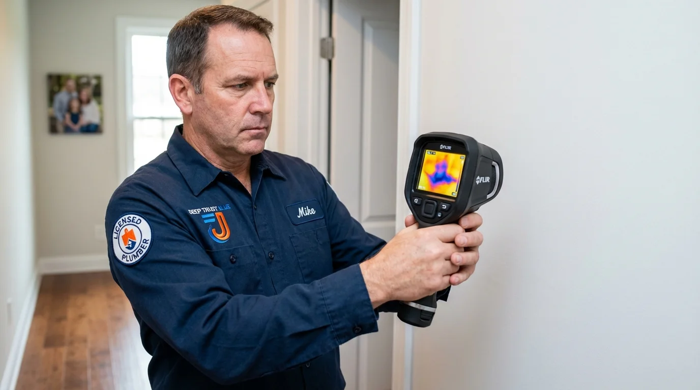 Thermal imaging leak detection by Johns Plumbing LLC in Beltsville